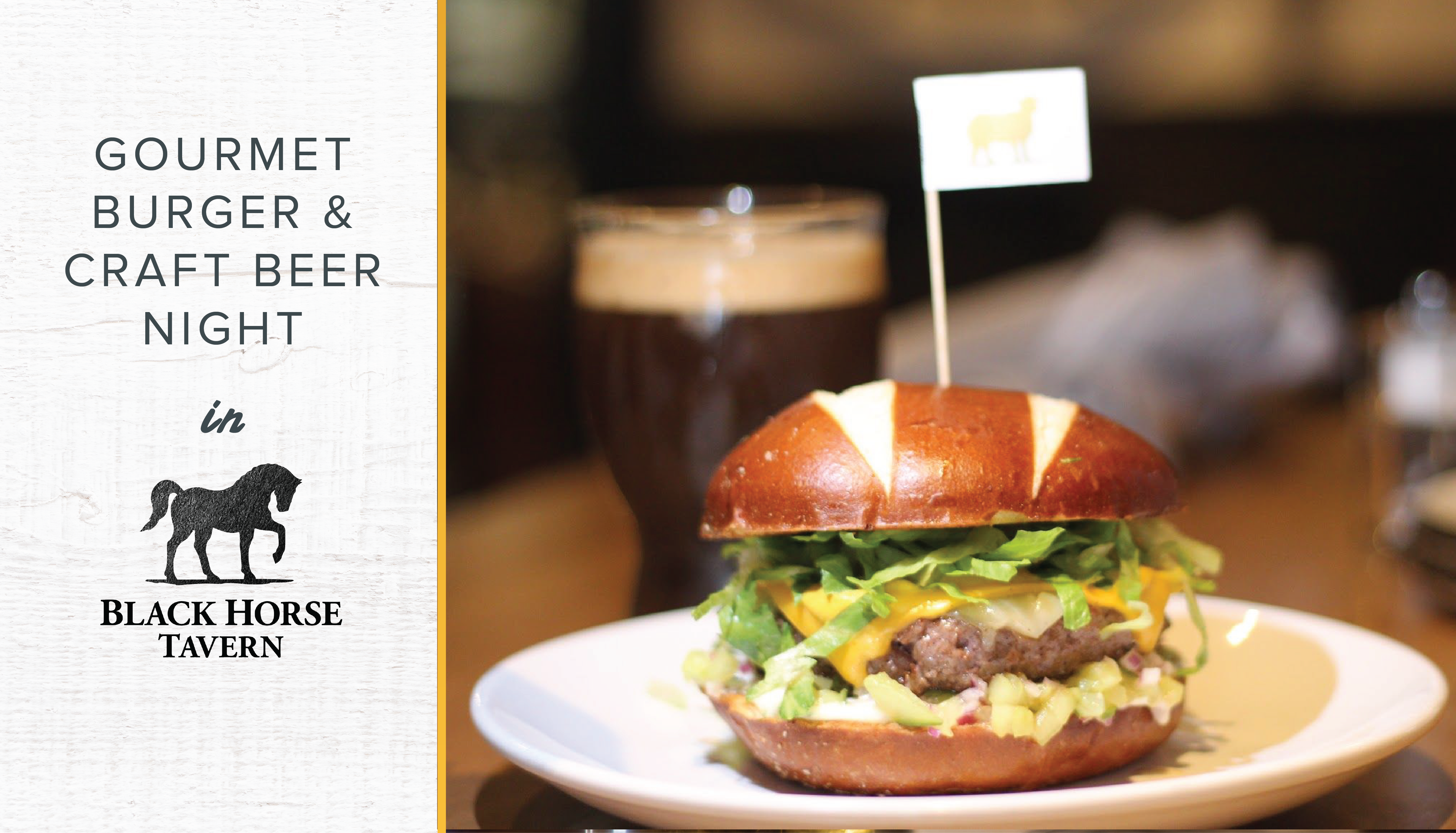 Burger & Beer Night Black Horse Tavern